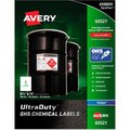 Avery Dennison Avery Full-Sheet GHS Chemical Waterproof & UV Resistent Labels, Inkjet, Letter, 50/Pack 60521